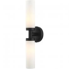 Livex Lighting 10104-04 - 2 Lt Black ADA Vanity Sconce