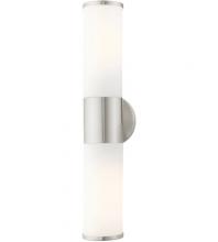 Livex Lighting 16562-91 - 2 Lt Brushed Nickel ADA Vanity Sconce