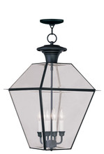 Livex Lighting 2387-04 - 4 Light Black Outdoor Chain Lantern