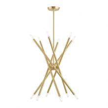 Livex Lighting 46776-12 - 12 Lt Satin Brass Chandelier