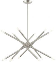 Livex Lighting 46776-91 - 12 Lt Brushed Nickel Chandelier
