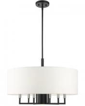 Livex Lighting 49376-04 - 7 Lt Black Pendant Chandelier