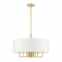 Livex Lighting 49376-12 - 7 Lt Satin Brass Pendant Chandelier