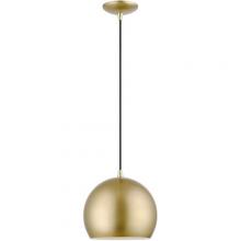 Livex Lighting 41181-33 - 1 Light Soft Gold Pendant