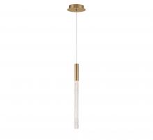 Lib & Co. US 12269-037 - Gravina, 1 Light LED Pendant , Brushed Brass , Clear Crystal