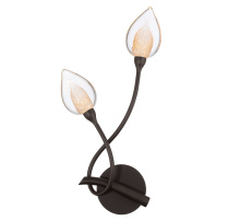 Lib & Co. US 12311-043 - Modena,2 Light LED Wall Mount Black With Gold Accent