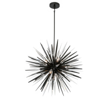 Lib & Co. US 12430-06 - Pragma 7 Light Chandelier Metallic Black
