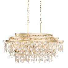 Varaluz 377N09FG - Kalani 9 Light Linear Pendant - French Gold