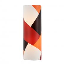 Varaluz 501B02BLSB - Patchwork 2 Light ADA Bath - Black/Satin Brass/Patchwork