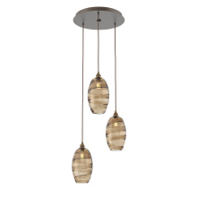 Hammerton CHB0035-03-FB-OB-C01-E2 - Ellisse Round 3pc Multi-Pendant