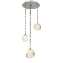 Hammerton CNB0039-03-BS-A-CH1-L1 - Gem Round 3pc Multi-Pendant with Chain