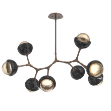 Hammerton PLB0093-BB-BB-A-001-L1-BM - Cabochon Linear Suspension Light Billiard Light Burnished Bronze