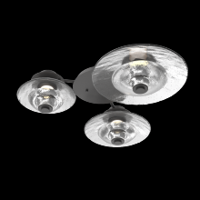 Hammerton SMB0098-H3-GP-CG-L3 - Hub & Spoke - Cirrus - 3pc (warm glass and cast glass)