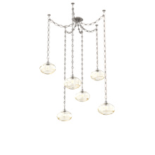 Hammerton SNB0036-06-BS-OA-CH1-E2 - Coppa Multi Light Pendant Multi Port Canopy Beige Silver