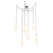 Hammerton SNB0049-06-BS-RA-CH1-L1 - Aalto Multi Light Pendant Multi Port Canopy Beige Silver
