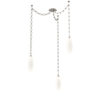 Hammerton SNB0071-03-BS-WL-CH1-L3 - Fiori Multi Light Pendant Beige Silver