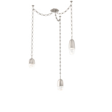 Hammerton SNB0079-03-BS-PC-CH1-L1 - Pebble Multi Light Pendant Beige Silver
