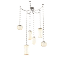 Hammerton SNB0091-06-BS-A-CH1-L1 - Vessel Multi Light Pendant Beige Silver