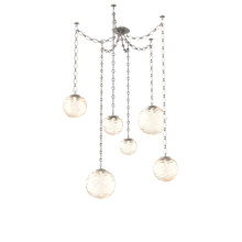Hammerton SNB0092-06-BS-A-CH1-L1 - Gaia Multi Light Pendant Beige Silver