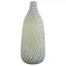 Cyan Designs 12064 - Signo Vase | Green | White - Large