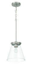 Craftmade 60492-BNK - Connell 1 Light Pendant in Brushed Polished Nickel