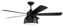 Craftmade VEN52FB5 - 52" Ventura in Flat Black w/ Flat Black Blades