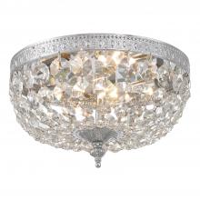 Crystorama 710-CH-CL-I - Waltham 10'' Italian Crystal Polished Chrome Flush Mount