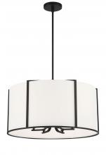 Crystorama CAR-9206-BK - Carlyn 24'' Black Chandelier