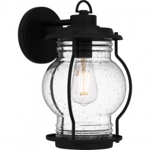 Quoizel LHR8407EK - Luther 1-Light Earth Black Outdoor Wall Lantern