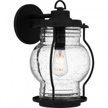 Quoizel LHR8409EK - Luther 1-Light Earth Black Outdoor Wall Lantern