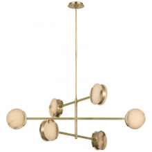 Visual Comfort & Co. Signature Collection KW 5607AB-ALB - Melange 48" Multi-Positional Chandelier