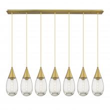Innovations Lighting 127-450-1P-BB-G450-6CL - Malone - 7 Light - 50 inch - Brushed Brass - Linear Pendant
