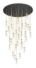 Innovations Lighting 160BK-451-1P-BB-G451-4CL - Owego - 31 Light - 60 inch - Brushed Brass - Multi Pendant