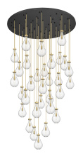 Innovations Lighting 160BK-451-1P-BB-G451-7CL - Owego - 31 Light - 60 inch - Brushed Brass - Multi Pendant