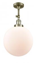 Innovations Lighting 201F-AB-G201-12 - Beacon - 1 Light - 12 inch - Antique Brass - Adjustable Semi-Flush Mount