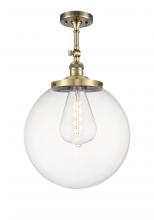 Innovations Lighting 201F-AB-G202-14 - Beacon - 1 Light - 14 inch - Antique Brass - Adjustable Semi-Flush Mount