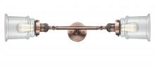 Innovations Lighting 208L-AC-G182 - Canton - 2 Light - 6 inch - Antique Copper - Adjustable Bath Vanity Light