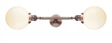 Innovations Lighting 208L-AC-G201-8 - Beacon - 2 Light - 8 inch - Antique Copper - Adjustable Bath Vanity Light