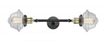 Innovations Lighting 208L-BAB-G532 - Oxford - 2 Light - 8 inch - Black Antique Brass - Adjustable Bath Vanity Light