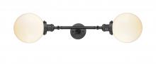 Innovations Lighting 208L-OB-G201-8 - Beacon - 2 Light - 8 inch - Oil Rubbed Bronze - Adjustable Bath Vanity Light