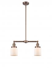 Innovations Lighting 209-AC-G51 - Bell - 2 Light - 21 inch - Antique Copper - Stem Hung - Adjustable Island Light