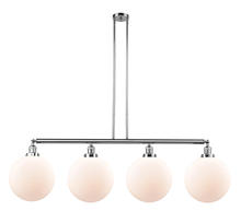 Innovations Lighting 214-PC-G201-12 - Beacon - 4 Light - 56 inch - Polished Chrome - Stem Hung - Adjustable Island Light