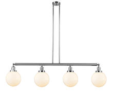 Innovations Lighting 214-PC-G201-8 - Beacon - 4 Light - 53 inch - Polished Chrome - Stem Hung - Adjustable Island Light