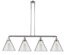 Innovations Lighting 214-PC-G42-L - Cone - 4 Light - 56 inch - Polished Chrome - Stem Hung - Adjustable Island Light