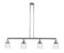 Innovations Lighting 214-PC-G513 - Bell - 4 Light - 50 inch - Polished Chrome - Stem Hung - Adjustable Island Light