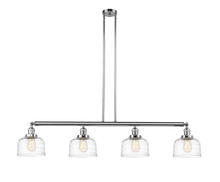 Innovations Lighting 214-PC-G713 - Bell - 4 Light - 53 inch - Polished Chrome - Stem Hung - Adjustable Island Light