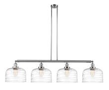 Innovations Lighting 214-PC-G713-L - Bell - 4 Light - 54 inch - Polished Chrome - Stem Hung - Adjustable Island Light