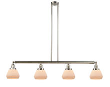 Innovations Lighting 214-PN-G171 - Fulton - 4 Light - 51 inch - Polished Nickel - Stem Hung - Adjustable Island Light