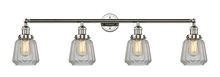 Innovations Lighting 215-PN-G142 - Chatham - 4 Light - 42 inch - Polished Nickel - Adjustable Bath Vanity Light