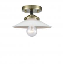 Innovations Lighting 284-1C-BAB-G1-LED - Halophane 1 Light Semi-Flush Mount